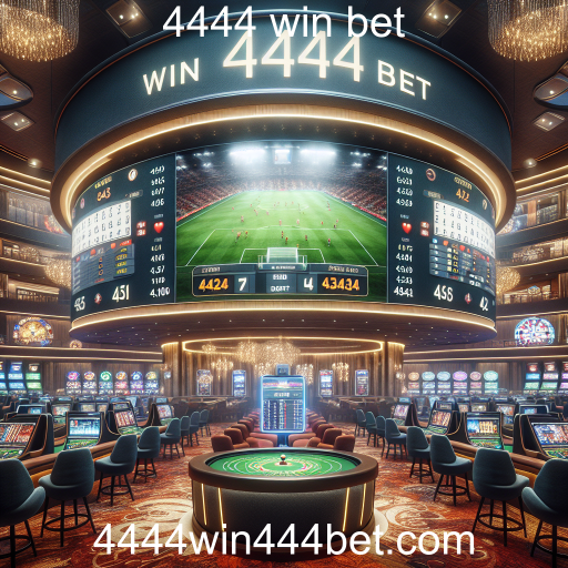 Descubra a Emoção das Apostas Ao Vivo na 4444 Win Bet